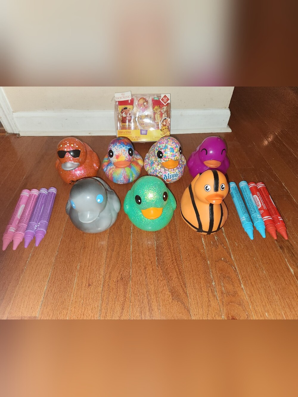 Colorful Assorted Kids Rubber Duck Bath Toy Set - Multi-Color
